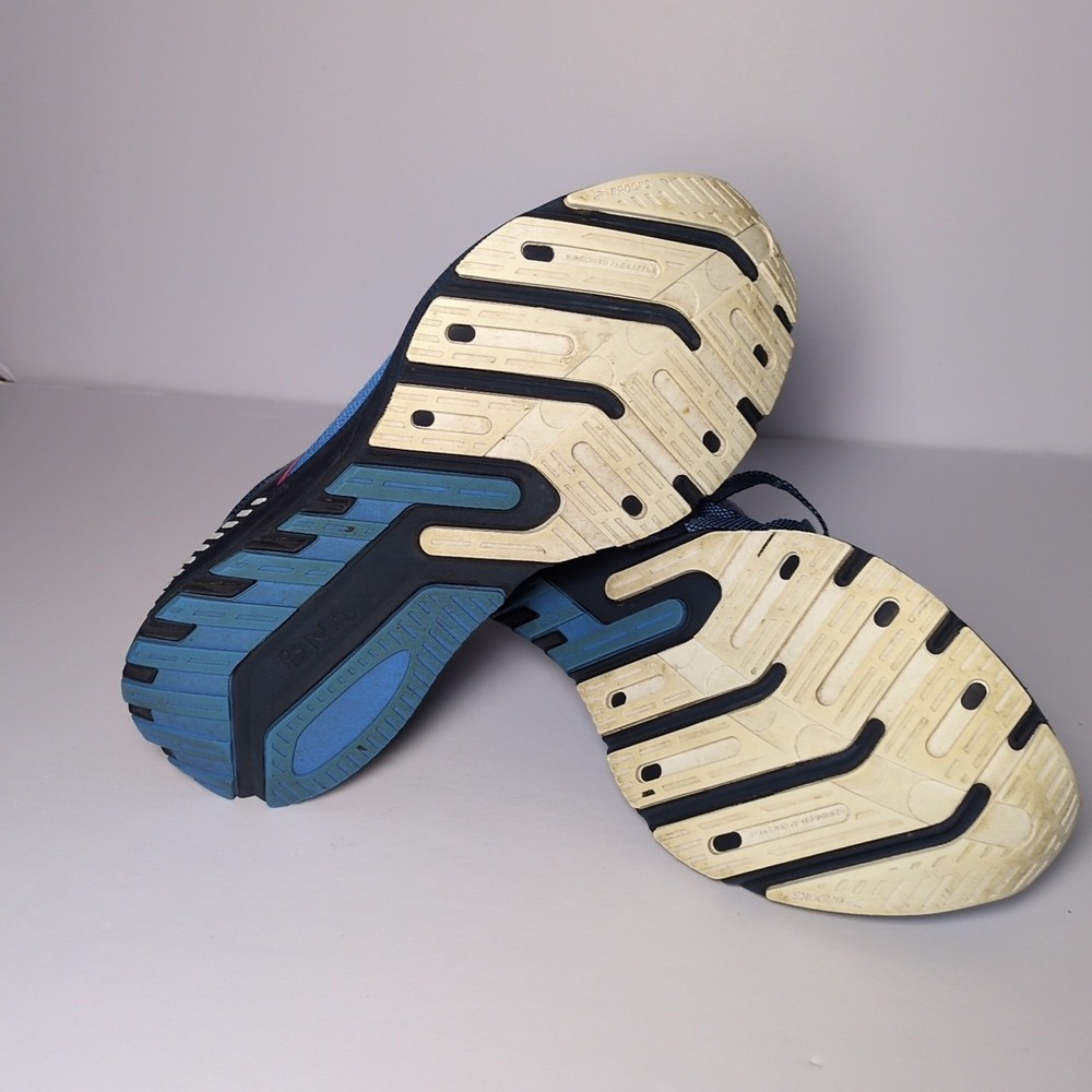 Brooks Launch GTS 10 SZ 7 Women's Running Shoes Peacoat/Marina‎ Blue/Pink - Picture 6 of 8